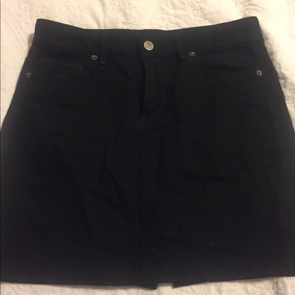 Citizens of Humanity black denim skirt.
